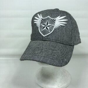 Pugs Gear Apparel Wool Blend Herringbone Embroidered Strapback Cap Hat